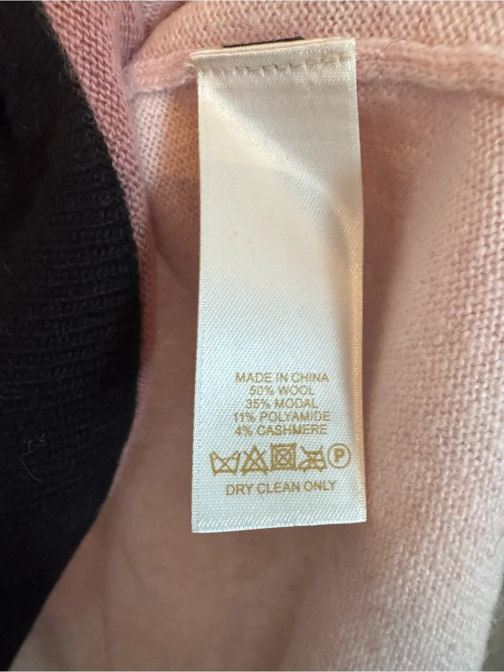 KATE SPADE Pink Colorblock Sz Small Wool Cashmere Blend Slouchy Sweater